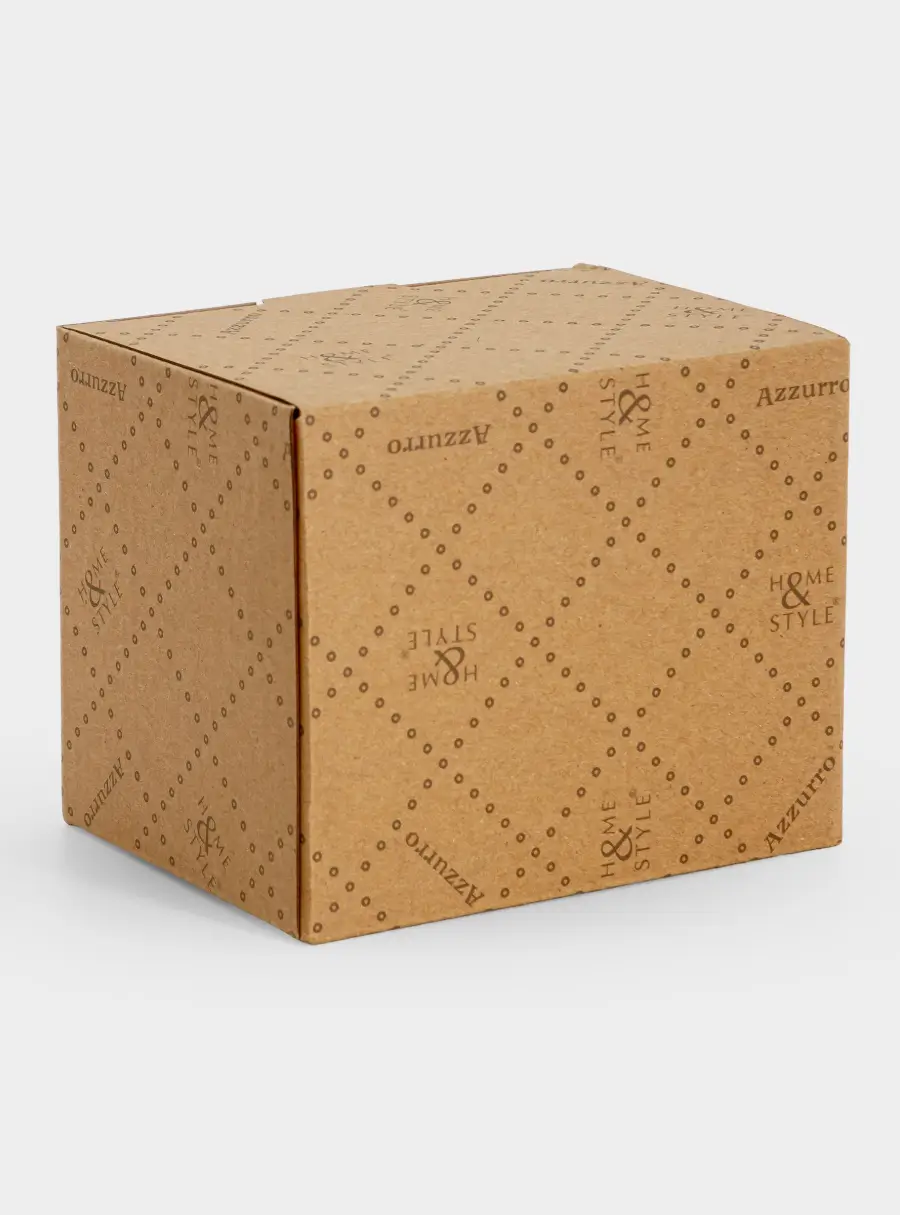 Кружка, 370 мл, керамика, бежево-голубая, в крапинку, Azurro, image-4