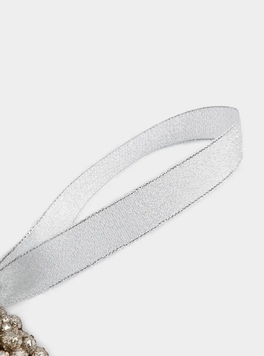 Венок декоративный, 25 см, полистирол, шампань, Celebration, image-3