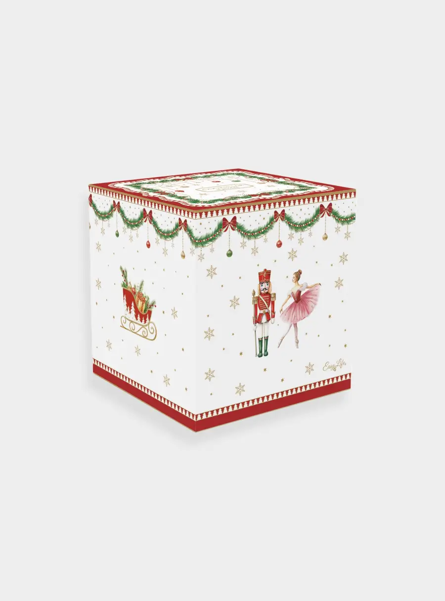 Банка для продуктов, фарфор P, белая, Щелкунчик и фея, Magie de Noel ,image-1