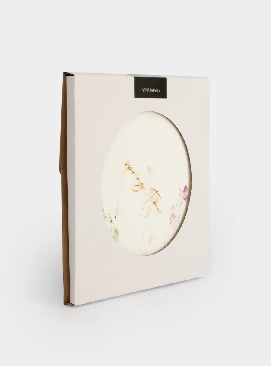 Подставка под горячее, 21x19 см, керамика/пробка, белая, Полевые цветы, Meadow, image-6