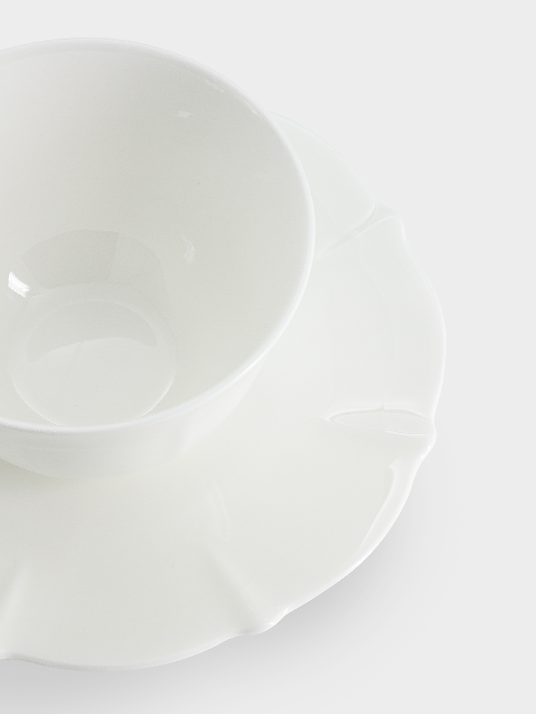 Пара чайная, 1 перс, 2 пр, 250 мл, фарфор F, белая, Lotus white, image-4