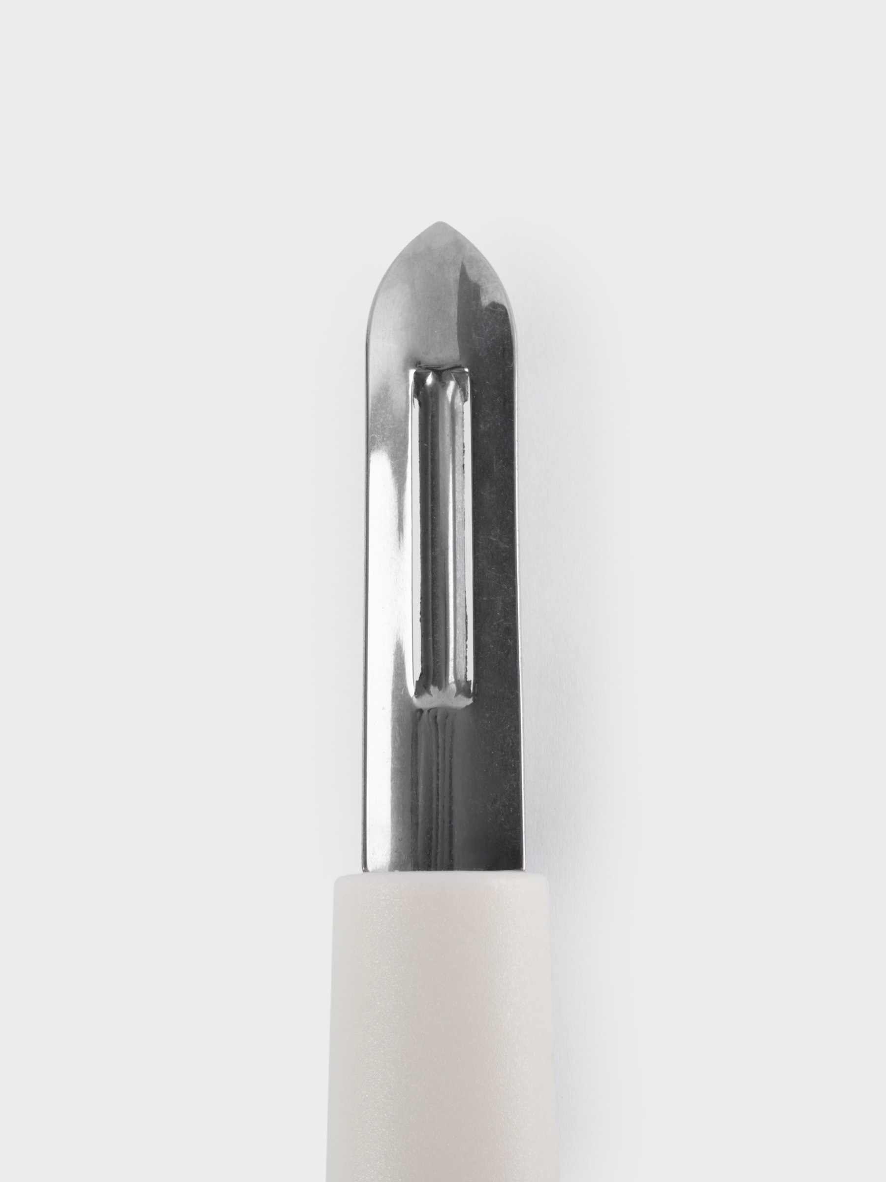 Овощечистка, 20 см, сталь/пластик, серо-бежевая, Universal, image-5