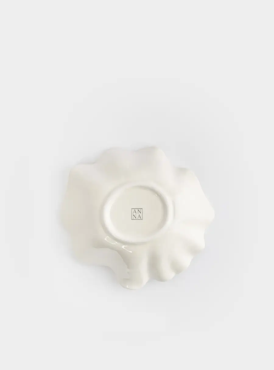 Салатник, 19х18х7 см, 420 мл, керамика, молочный, Мятый эффект, Barkhan, image-5