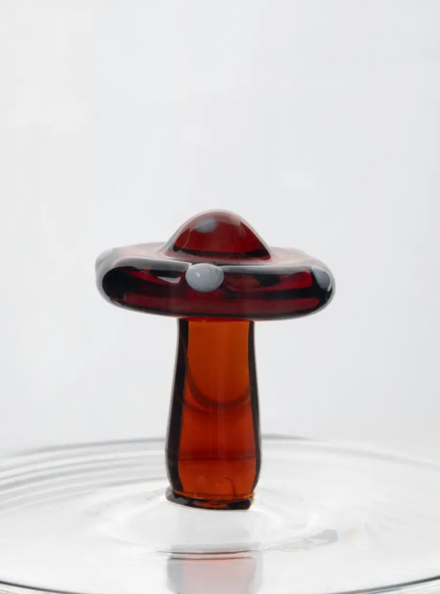 Кружка, 400 мл, стекло Б, коричневая ручка, Гриб, Autumn forest ,image-1