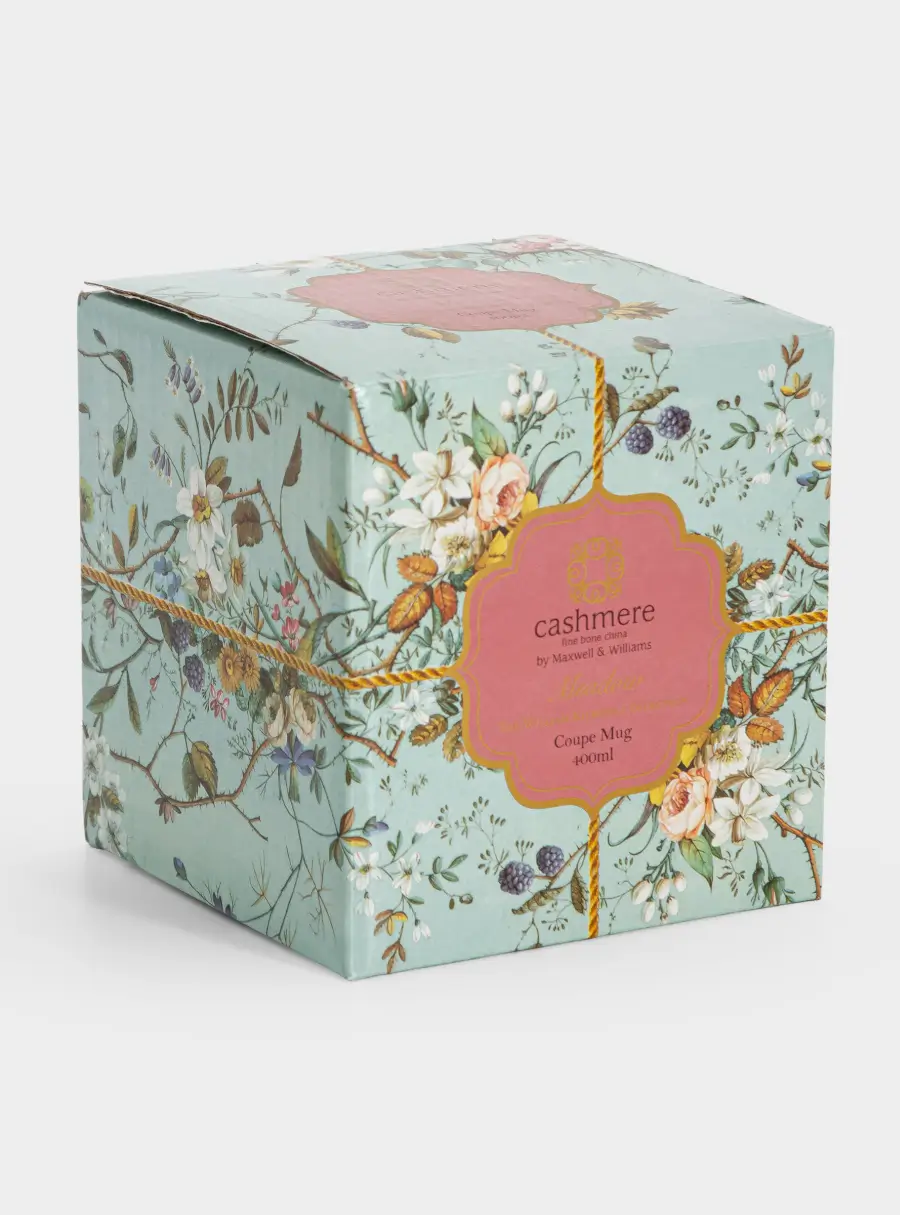 Кружка, 400 мл, фарфор F, голубая, Луговые цветы, William Kilburn, image-4