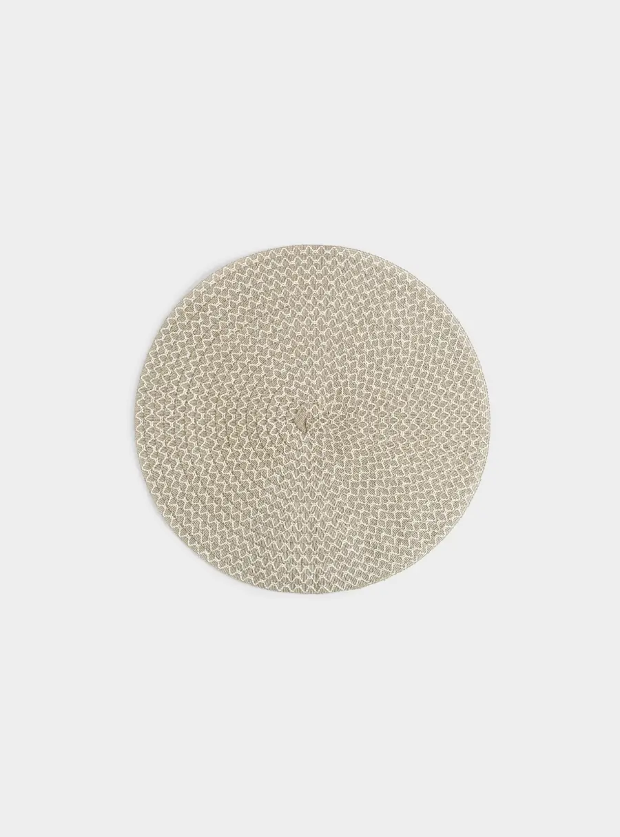 Салфетка под приборы, 38 см, целлюлоза, круглая, зеленая, Matera ,image-0