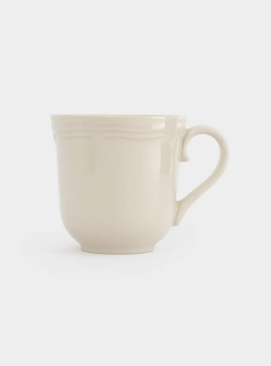 Кружка, 360 мл, фарфор P, молочная, Rustic ,image-3