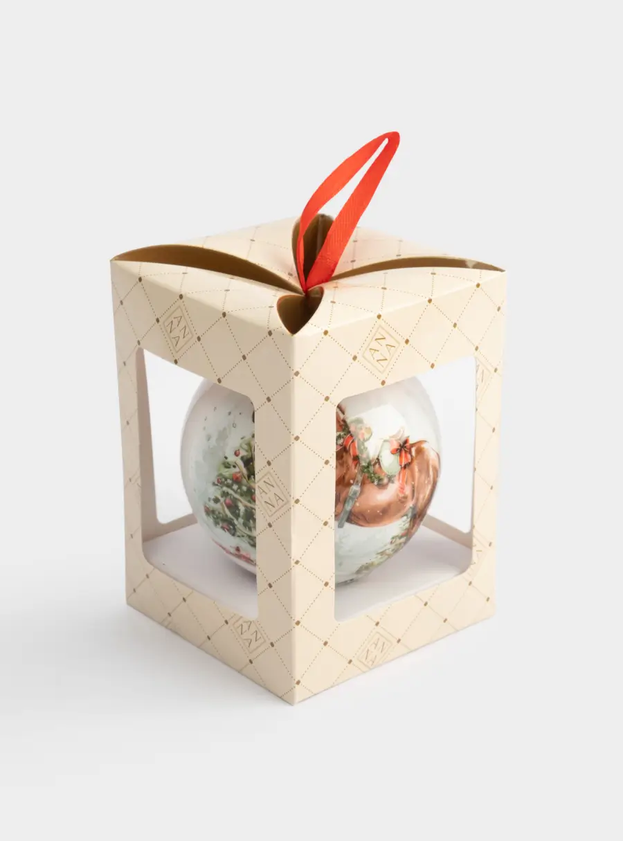 Игрушка елочная, 7 см, пенопласт, шар, Лошадка, Bright horse ,image-3