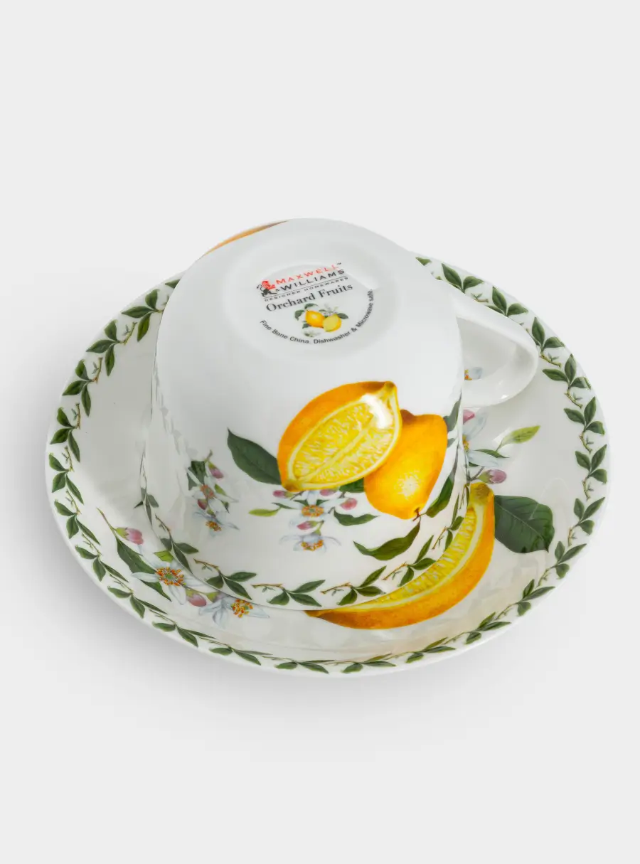 Чашка с блюдцем, 480 мл, Лимон, image-6