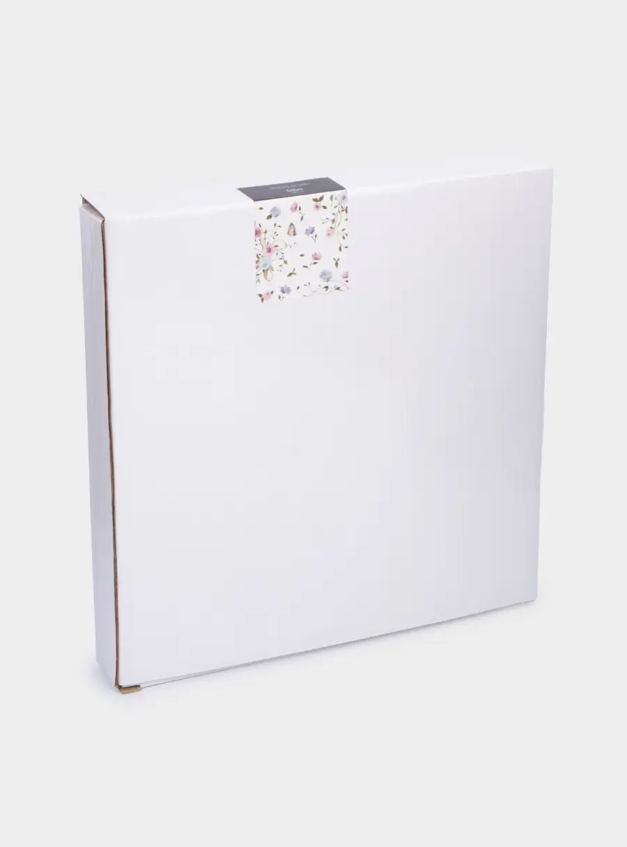 Блюдо, 24 см, керамика, молочное, Бабочки, Butterfly, image-6