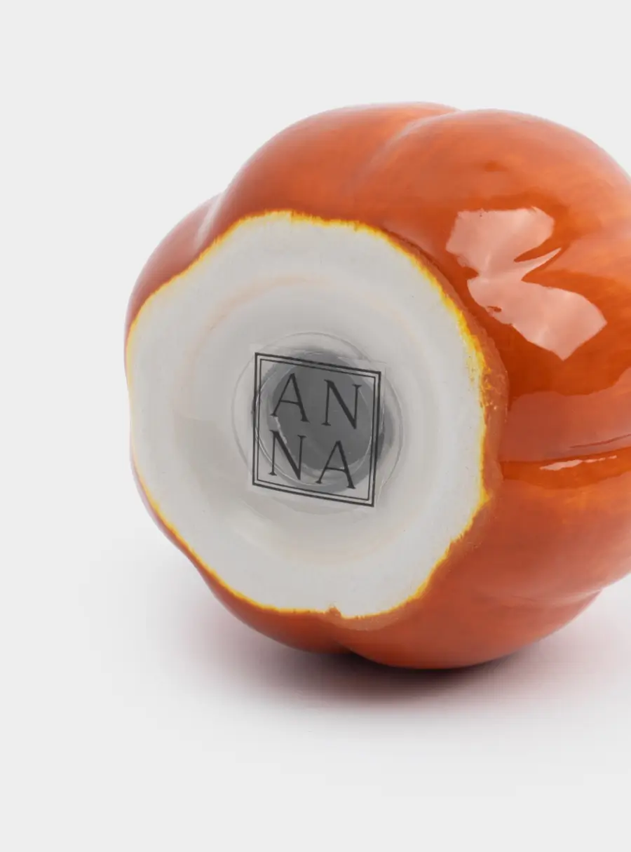 Емкость для соли или перца, 7 см, керамика, оранжевая, Тыква, Bright pumpkin, image-4