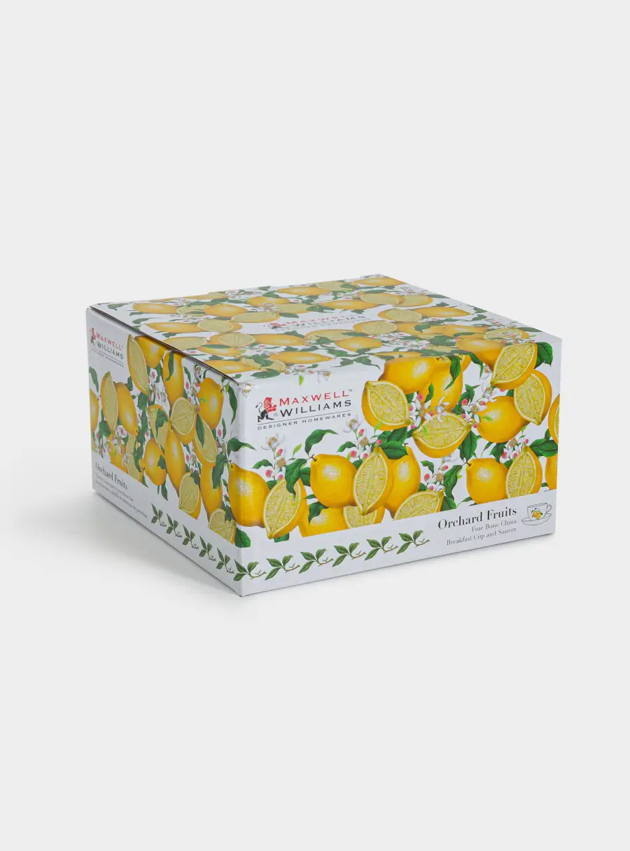 Чашка с блюдцем, 480 мл, Лимон, image-7