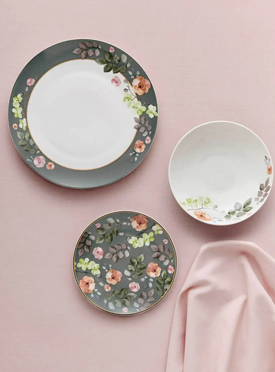 Набор обеденный, 12 пр, Arcadia, зелёный, image-5