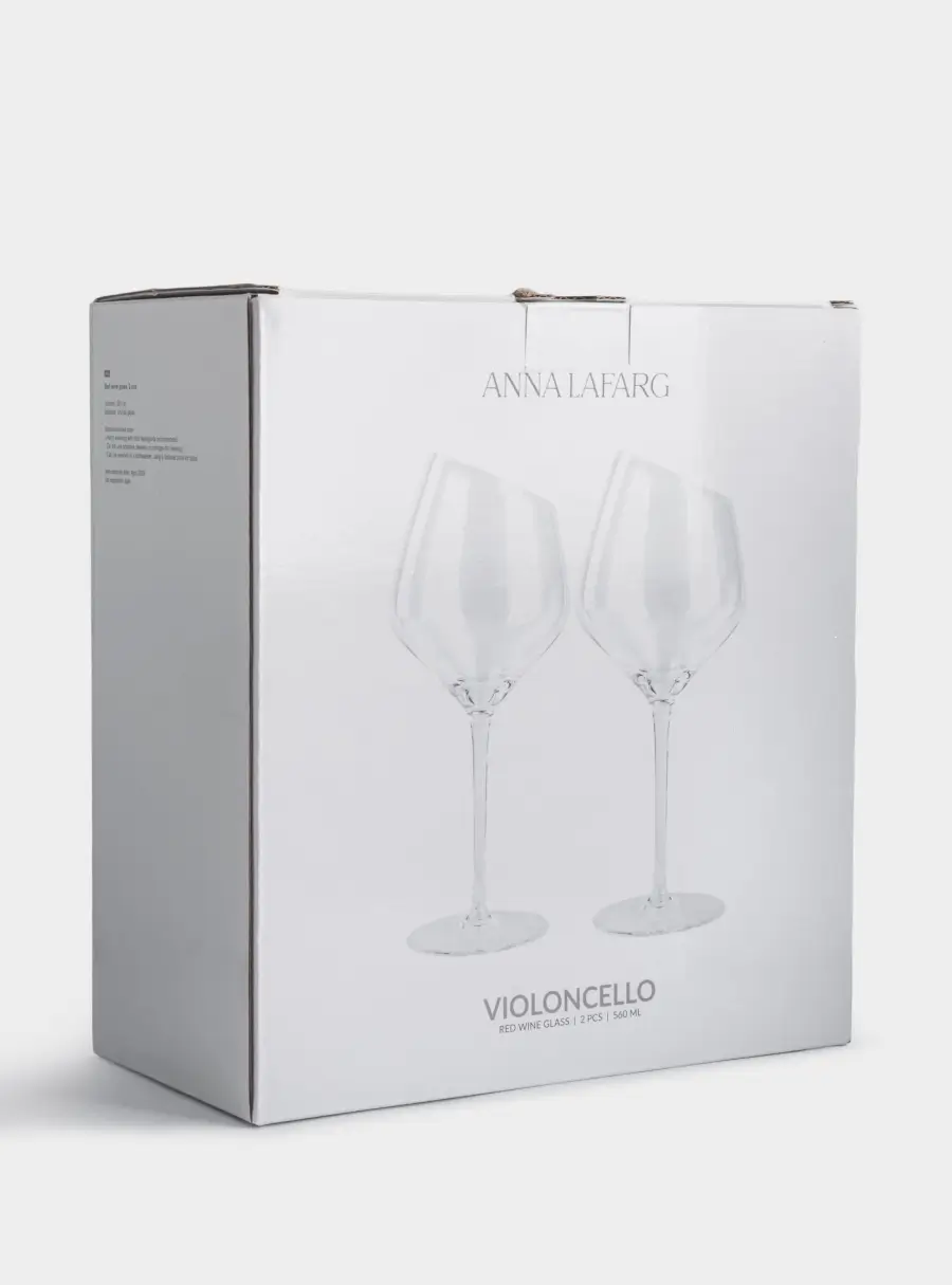 Бокал для красного вина, 560 мл, 2 шт, кристальное стекло, Violoncello, image-6