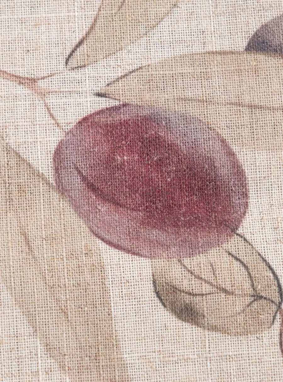 Дорожка настольная, 40х160 см, полиэстер/лен, бежевая, Сливы на ветках, Plum Orchard ,image-2