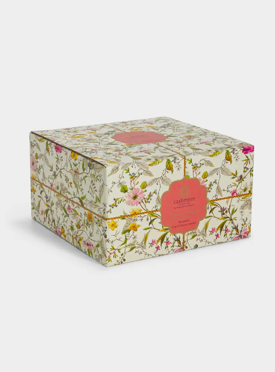 Чашка с блюдцем, 480 мл, Летние цветы, image-6