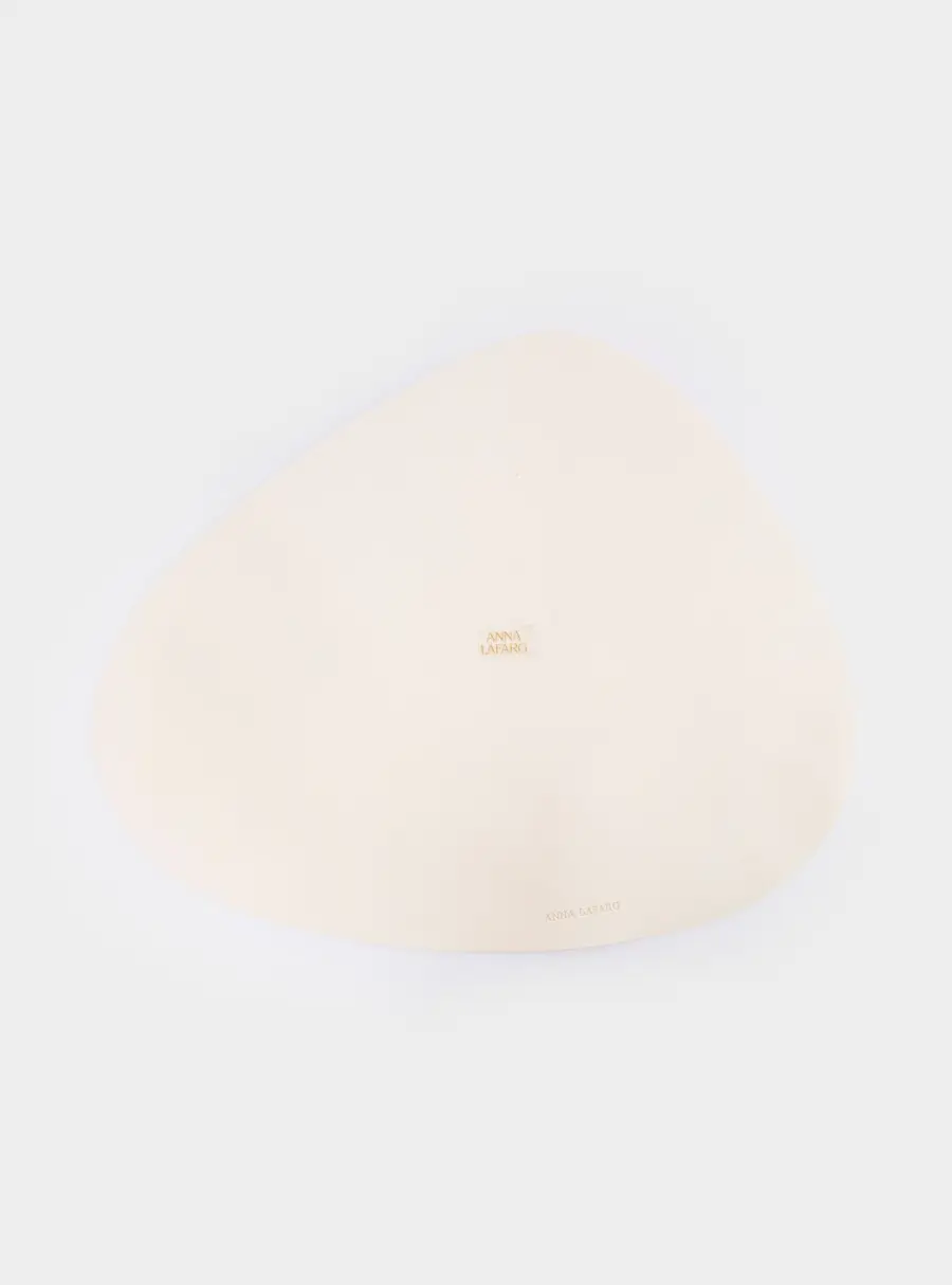 Салфетка под приборы, 37х45 см, ПВХ, фигурная, молочная, Rock, image-4