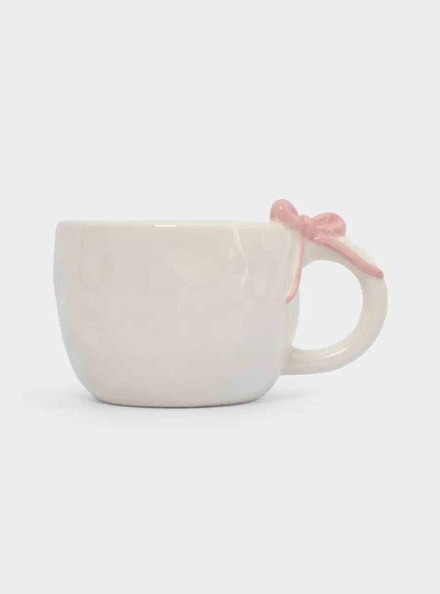 Кружка, 380 мл, керамика, молочная, Бант, Bow ,image-2