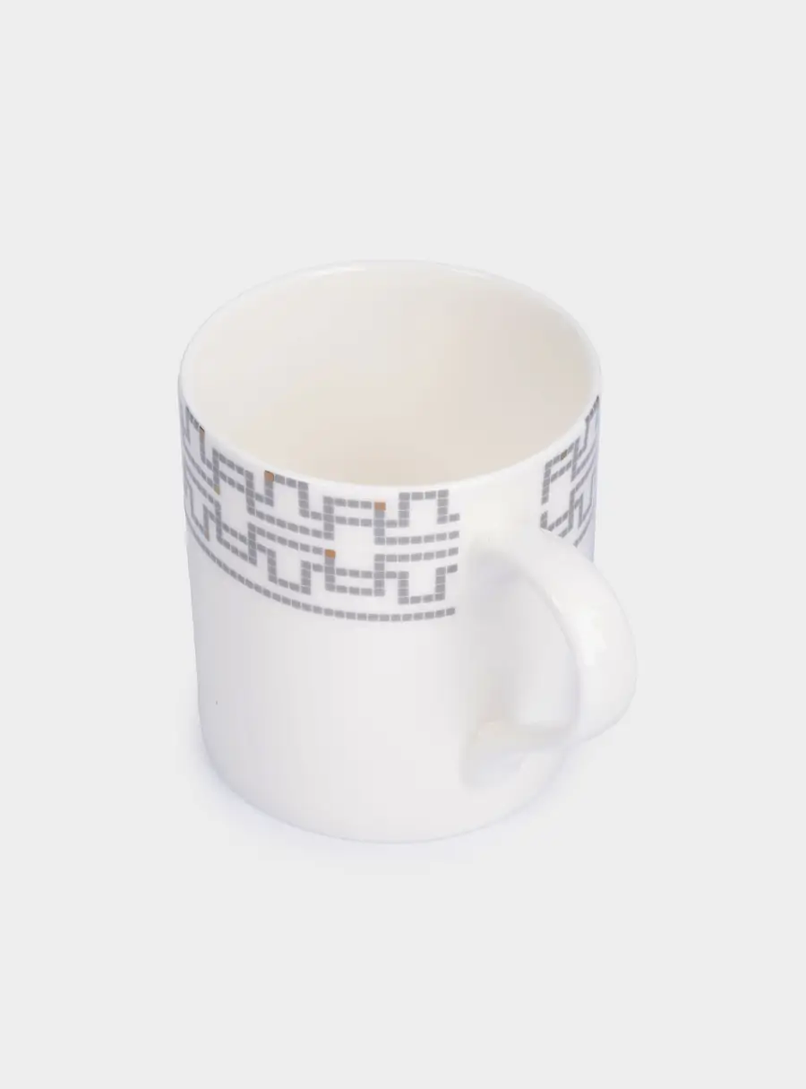 Кружка, 380 мл, фарфор F, белая, Орнамент, Greco ,image-3