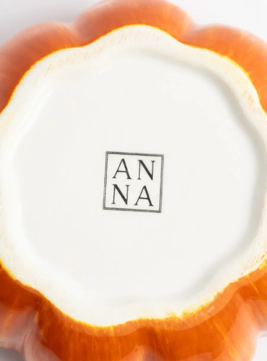 Емкость для хранения, 13х12 см, 520 мл, керамика, оранжево-зеленая, Тыква, Bright pumpkin, image-6