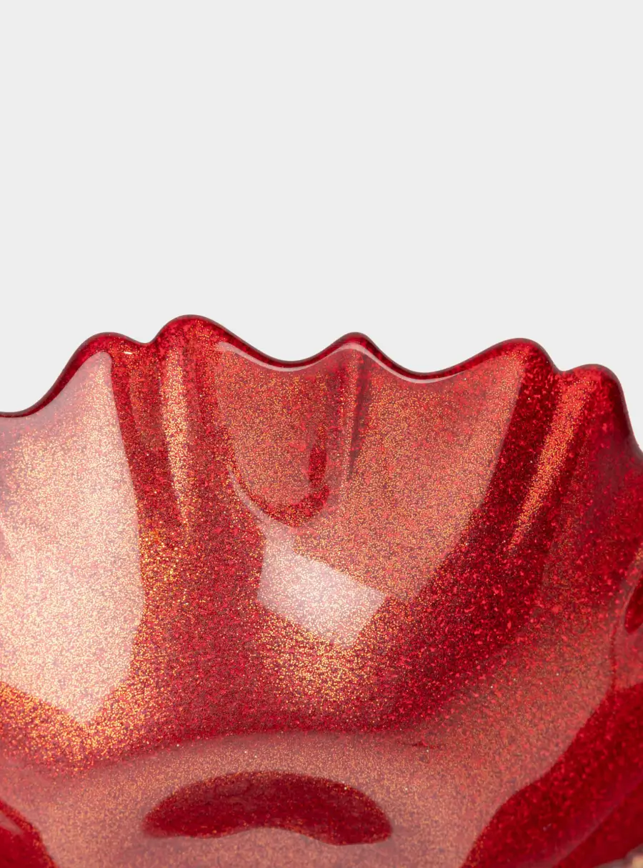 Салатник, 16х5 см, 450 мл, стекло, красный, Seville ,image-3