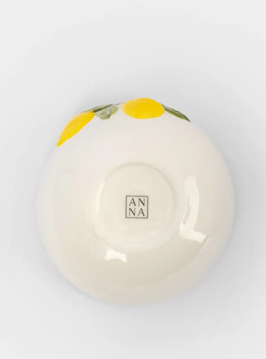 Салатник, 16х7 см, 700 мл, фарфор P, молочный, Лимоны, Limoncello, image-4