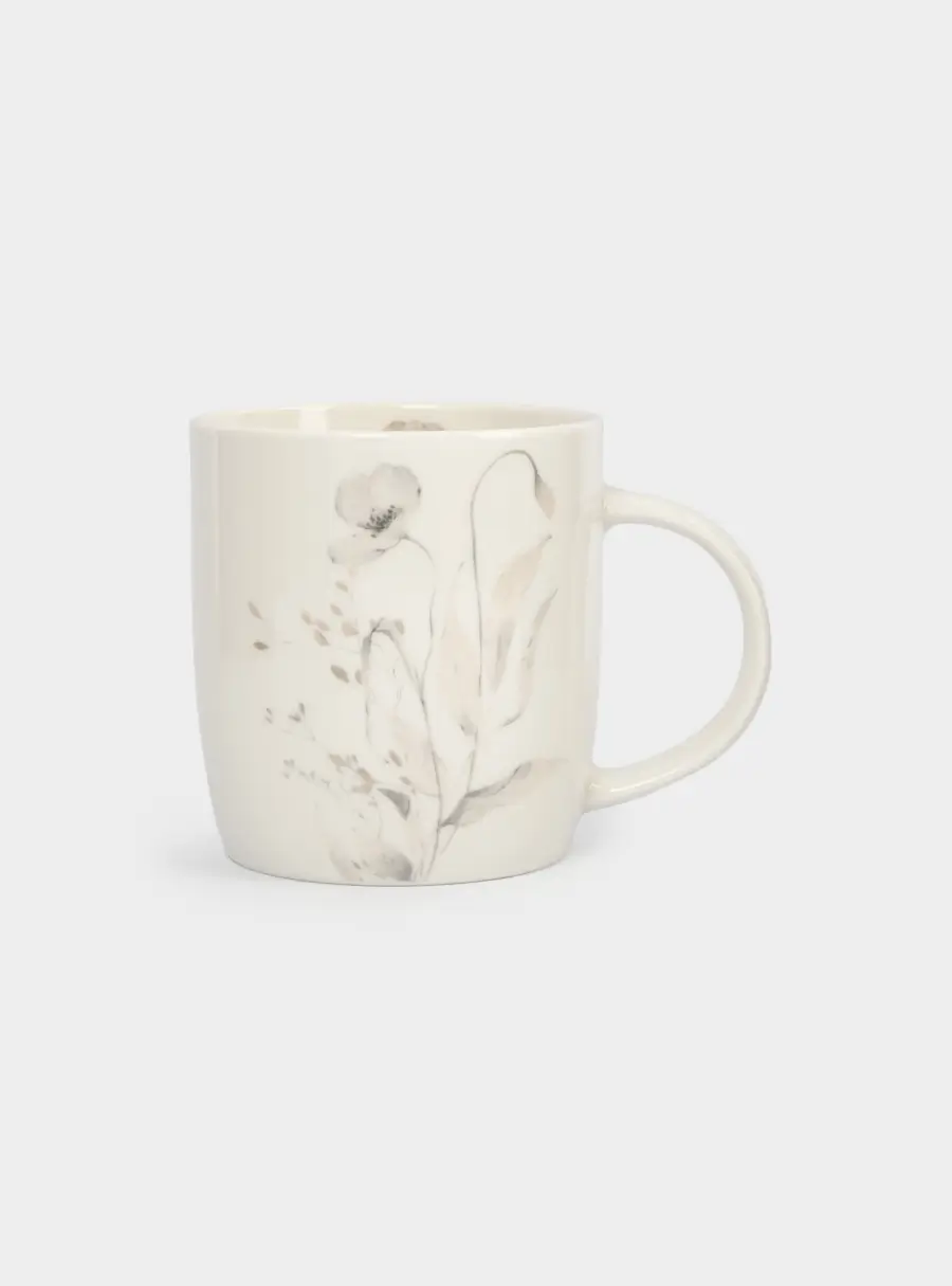 Кружка, 360 мл, фарфор N, молочная, Полевые цветы, Flower melody ,image-0