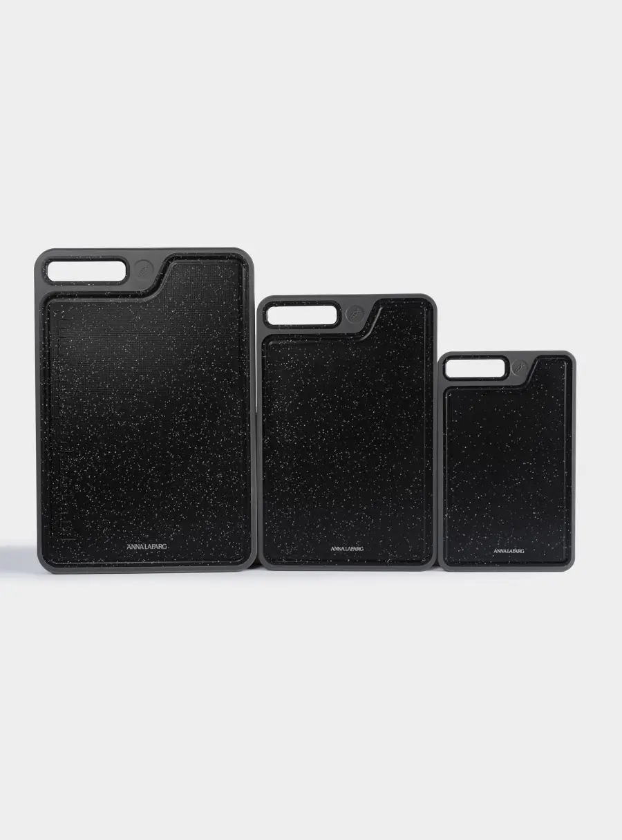 Набор досок разделочных, 3 шт, пластик, черный, Graphite ,image-0