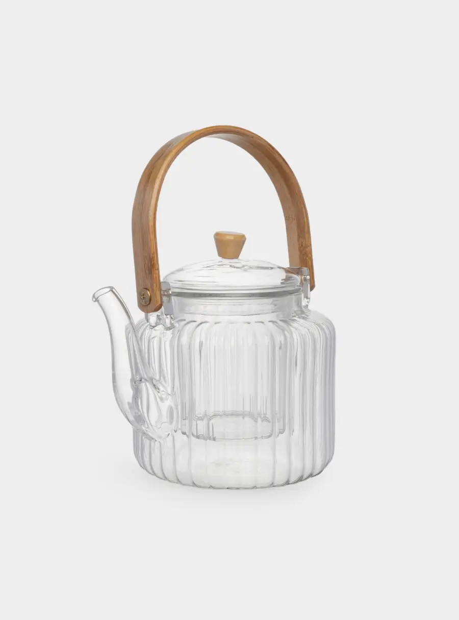 Чайник заварочный, 800 мл, стекло Б/дерево, Grand ,image-1