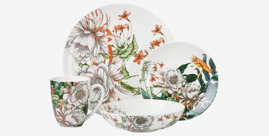 Поступление фарфоровой посуды Maxwell & Williams. Коллекции "Лесные цветы", "Ночной сад", "Тропические цветы"