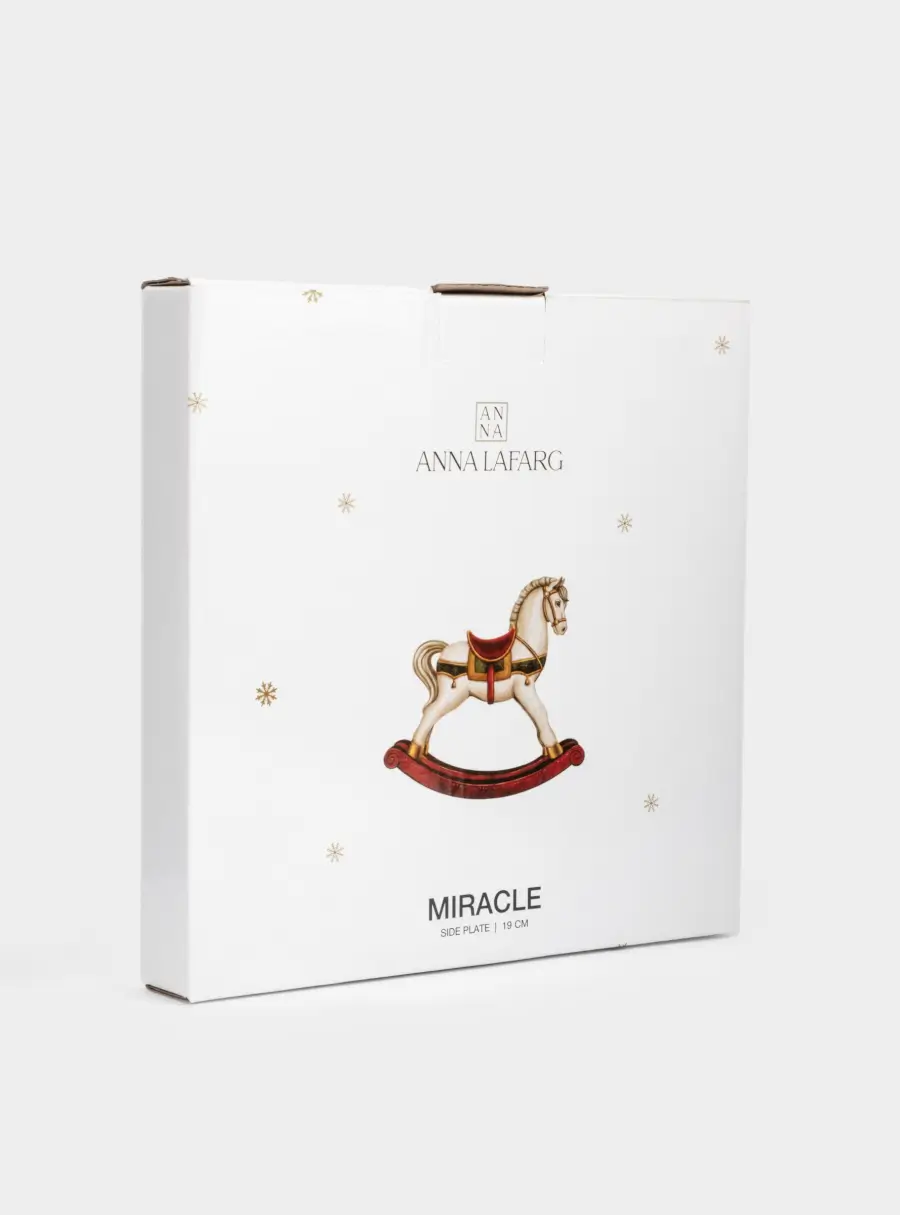 Тарелка закусочная, 19 см, фарфор N, белая, Лошадка, Miracle, image-6