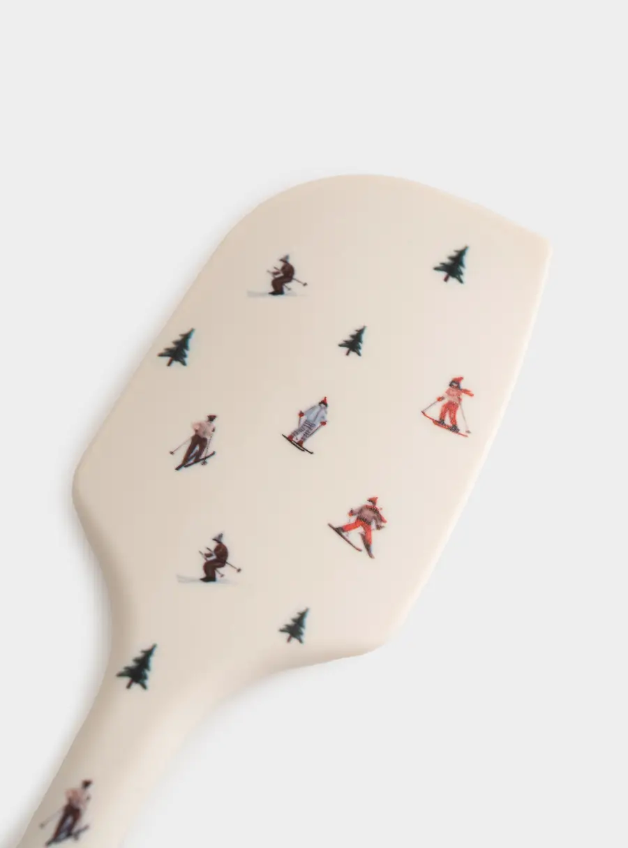 Лопатка-шпатель, 28 см, силикон, молочная, Зимний спорт, Skier ,image-1