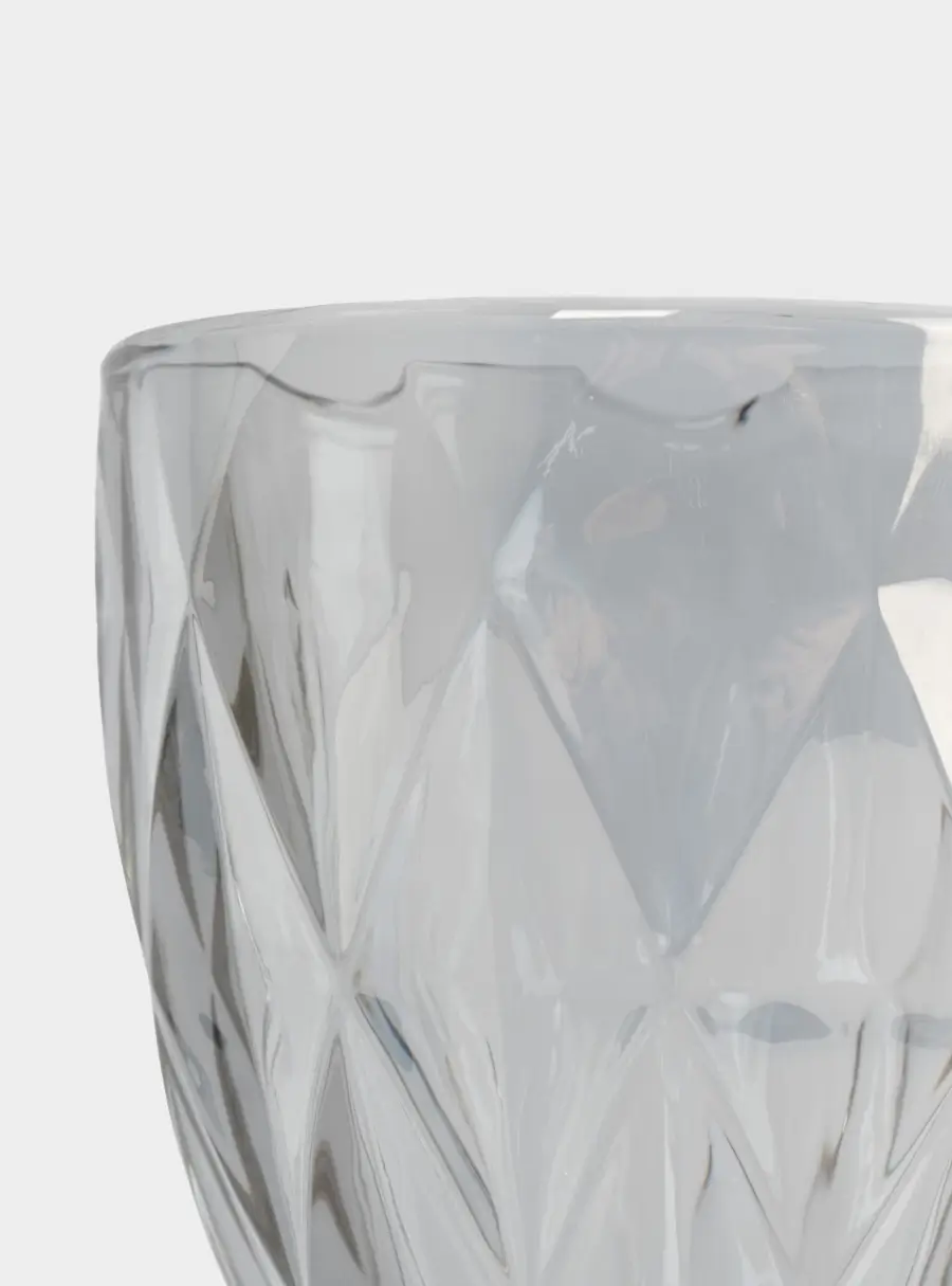 Бокал-кубок для вина, 300 мл, стекло, серый, Diamond color, image-4