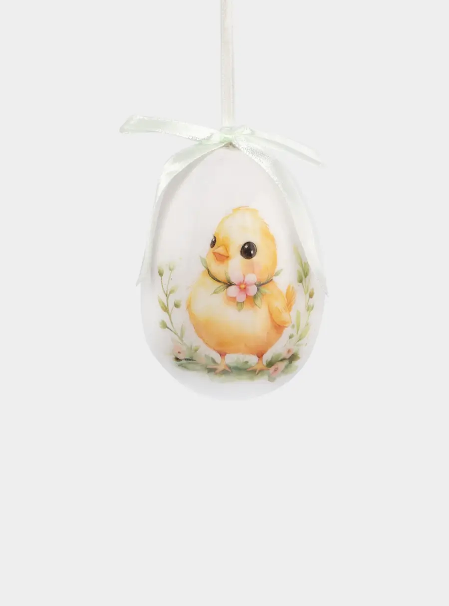 Подвеска, пасхальное яйцо, 8 см, пенопласт, Цыпленок, Interior Easter ,image-0