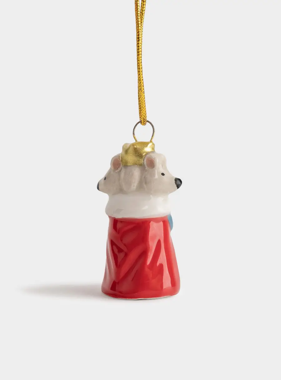 Игрушка елочная, 5 см, керамика D, Крысиный король, New Year ,image-2