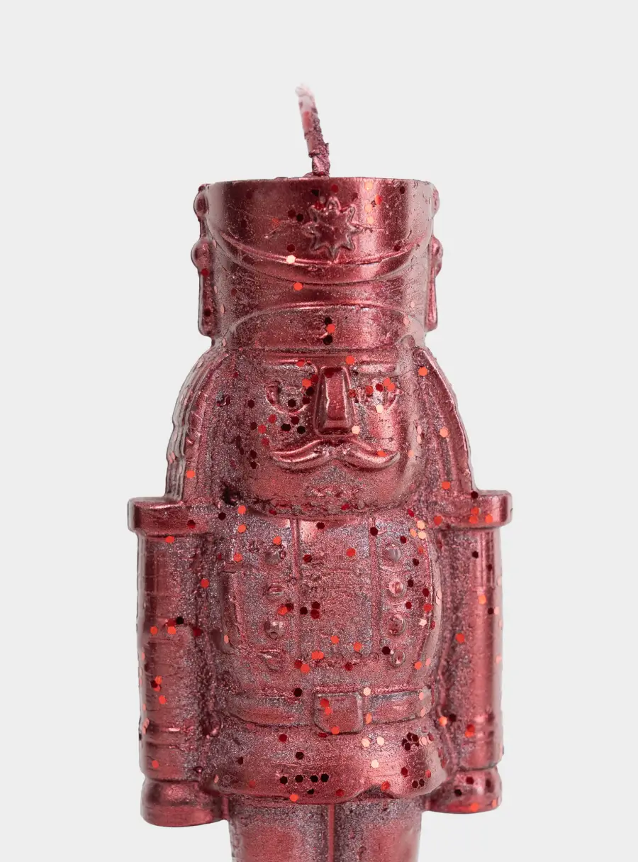 Свеча, 5x14 см, с блестками, красная, Щелкунчик, Nutcracker ,image-2