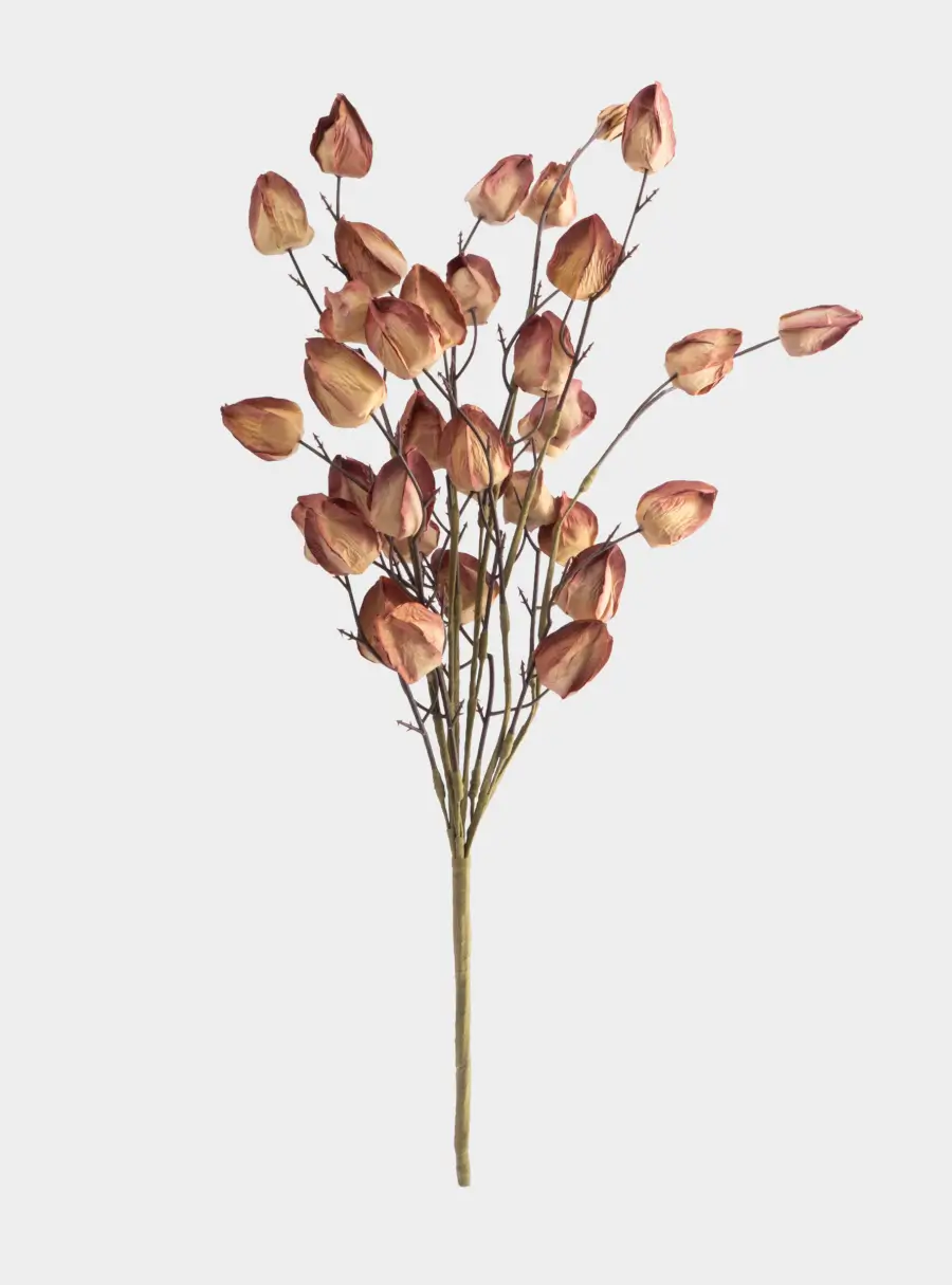 Ветка декоративная, 46 см, пенопласт/бумага, Бутоны, Light autumn ,image-0