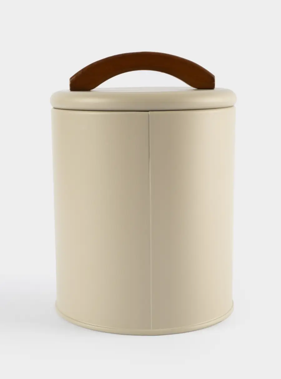 Банка для сыпучих продуктов, 1 л, металл/дерево, бежевая, Retro, image-2