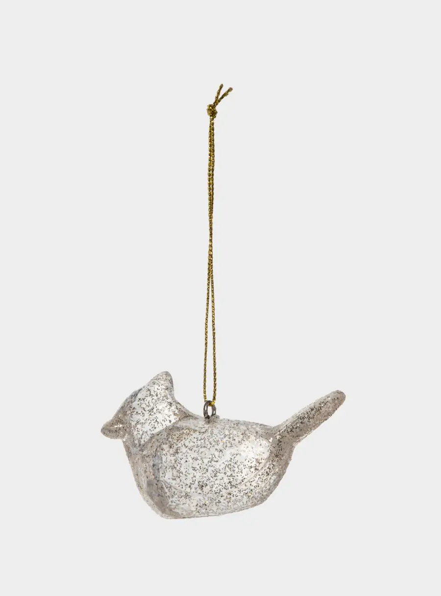 Игрушка елочная, 6 см, акрил, шампань, Птица, New year, image-1