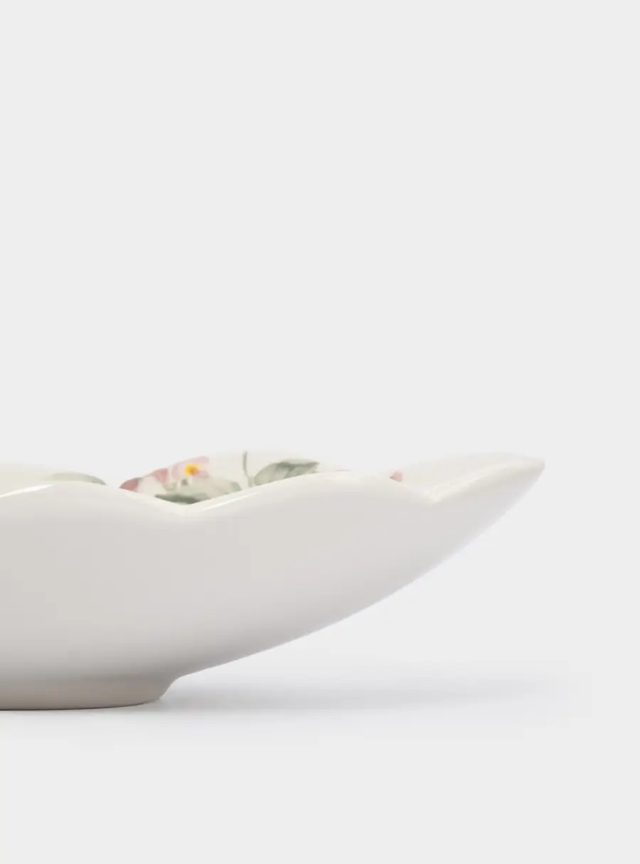Блюдо, 31х18 см, керамика, овальное, белое, Кролик с цветами, Flower Rabbit, image-5