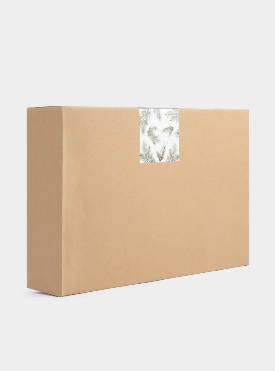 Блюдо, 29х19 см, с ручками, керамика, зеленое, Шишки на еловой ветке, Fir branch, image-5