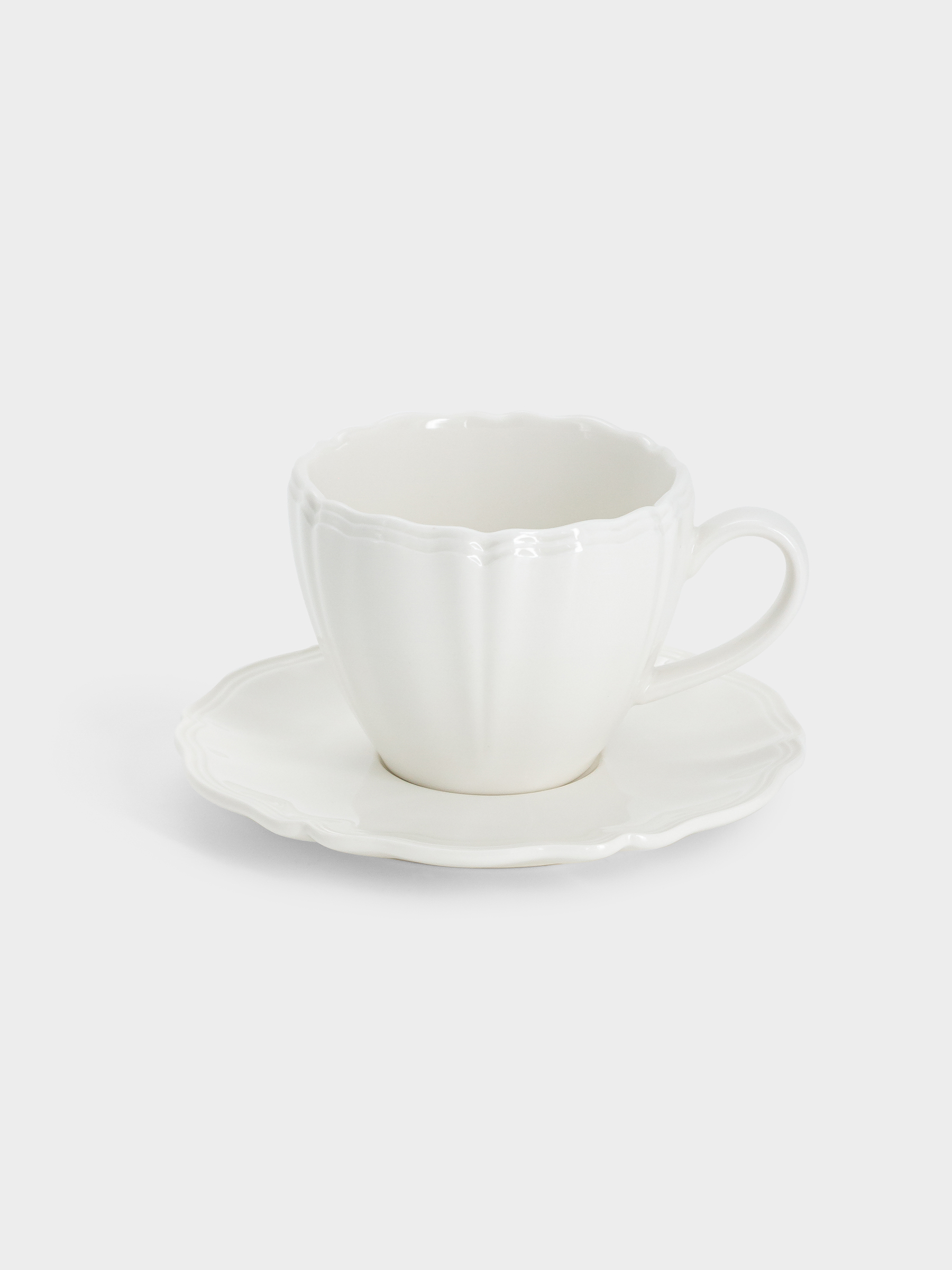 Чашка с блюдцем, 120 мл, Perle, image-0