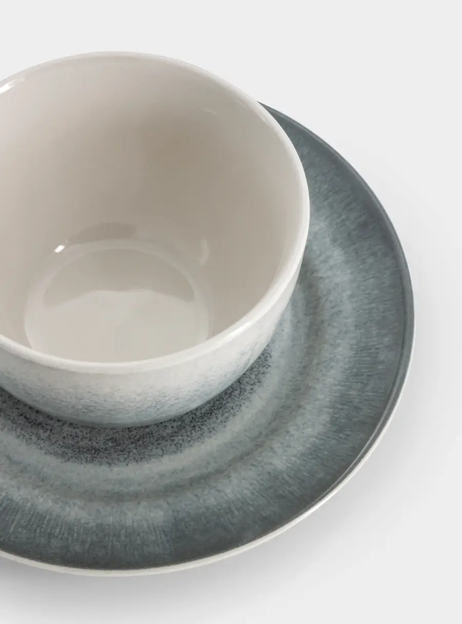 Пара чайная, 1 перс, 2 пр, 220 мл, керамика, серо-голубая, Vulcano, image-4