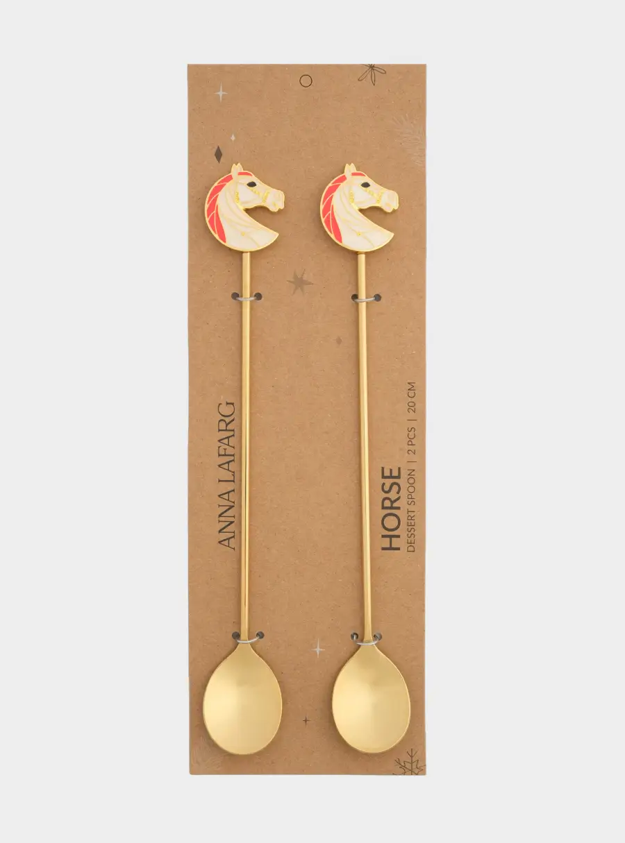 Ложка десертная, 20 см, 2 шт, сталь, Конь, Horse, image-5