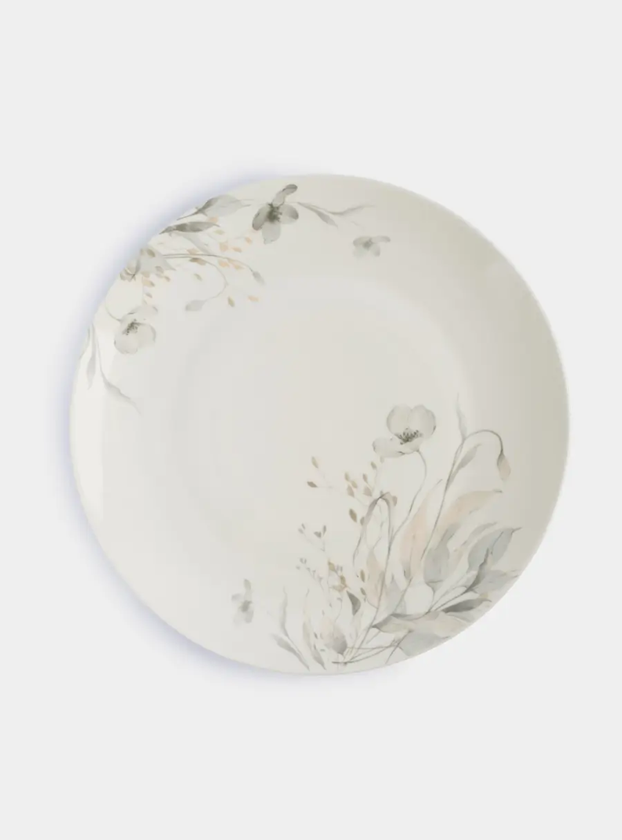 Сервиз обеденный, 6 перс, 19 пр, фарфор N, молочный, Полевые цветы, Flower melody, image-2