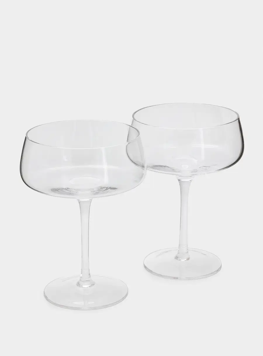 Бокал-креманка для шампанского, 450 мл, 2 шт, стекло, Melody ,image-1