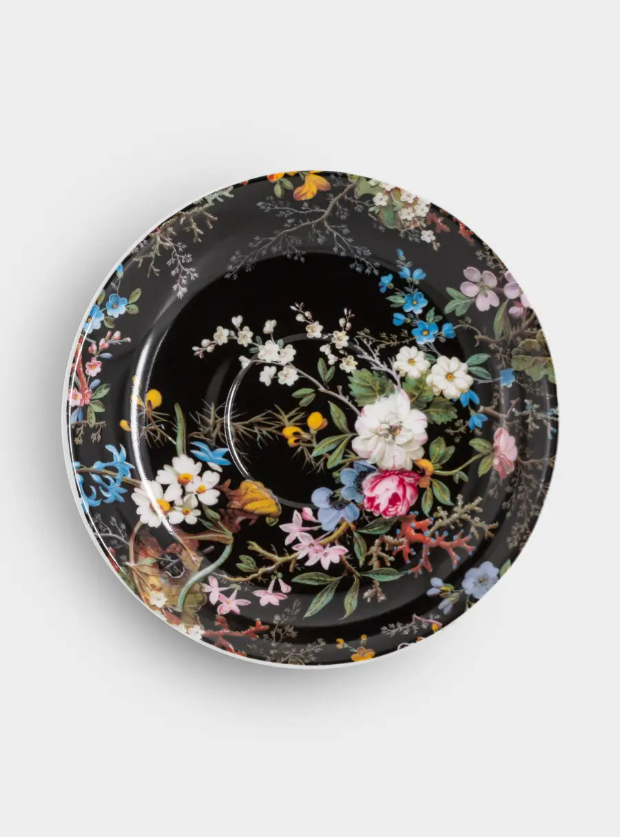 Чашка с блюдцем, 480 мл, Полночные цветы, image-4