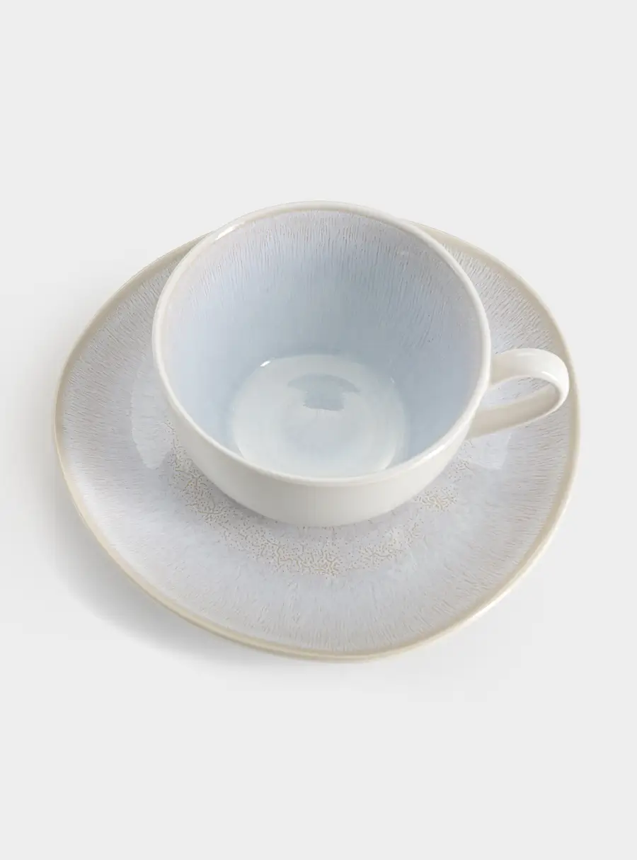 Пара чайная, 1 перс, 2 пр, 220 мл, керамика, бежевая, в крапинку, North Organic, image-5