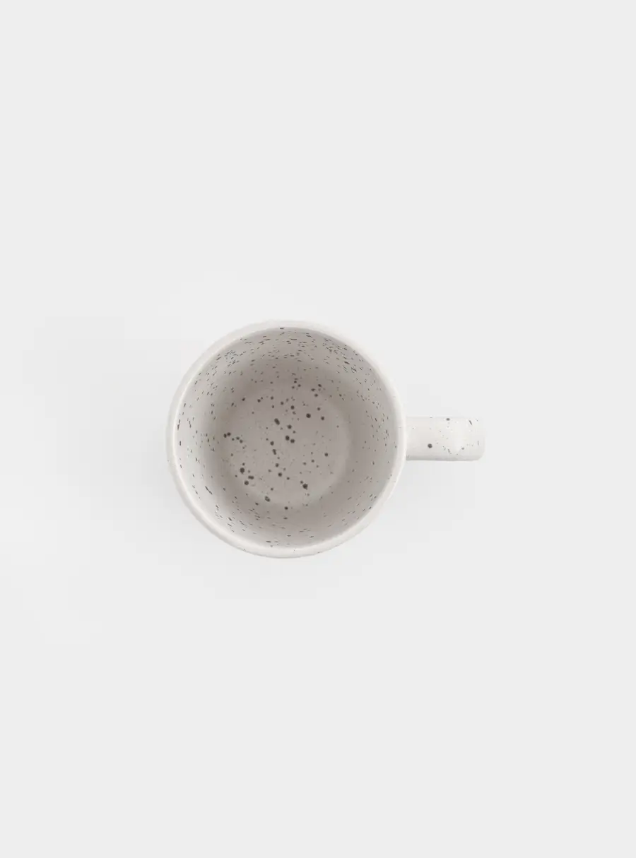 Кружка, 430 мл, керамика K, белая, в крапинку, Sand, image-4