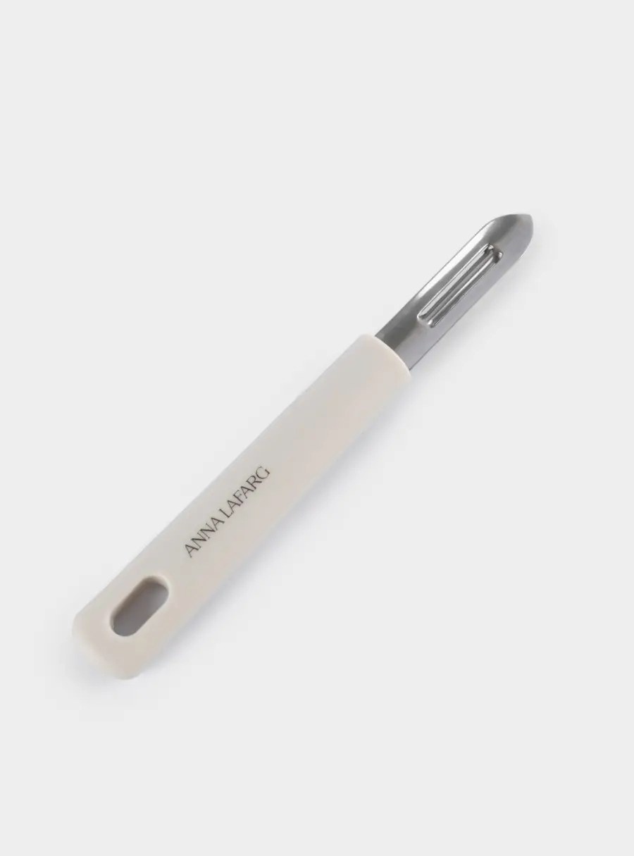 Овощечистка, 20 см, сталь/пластик, серо-бежевая, Universal ,image-3